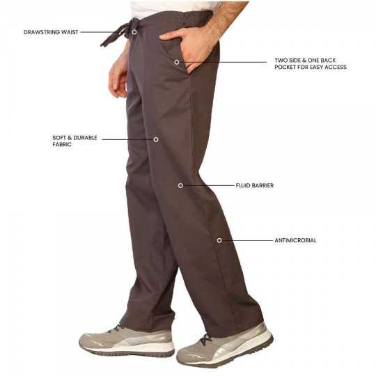 Pantalon Medical Homme Life Threads 3120 Gris Anthracite