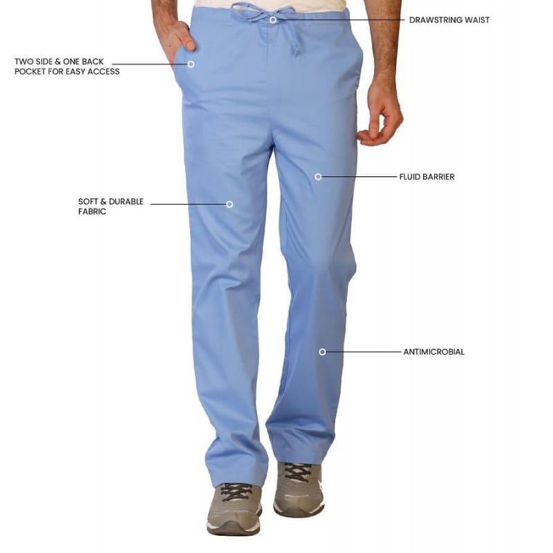 Pantalon Medical Homme Life Threads 3120 Bleu Ciel