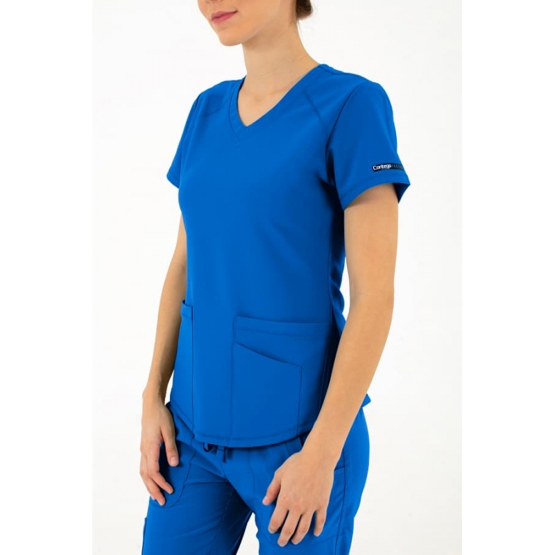 Tunique Medicale Femme Life Threads 1510 Bleu Royal