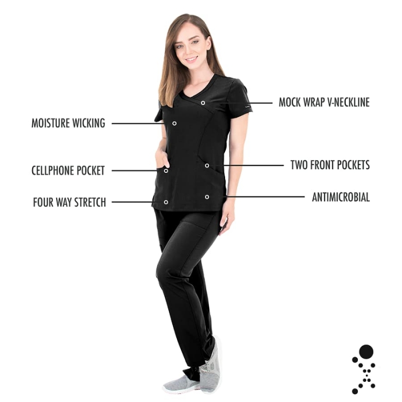 Tunique Medicale Femme Life Threads 1512 Noir
