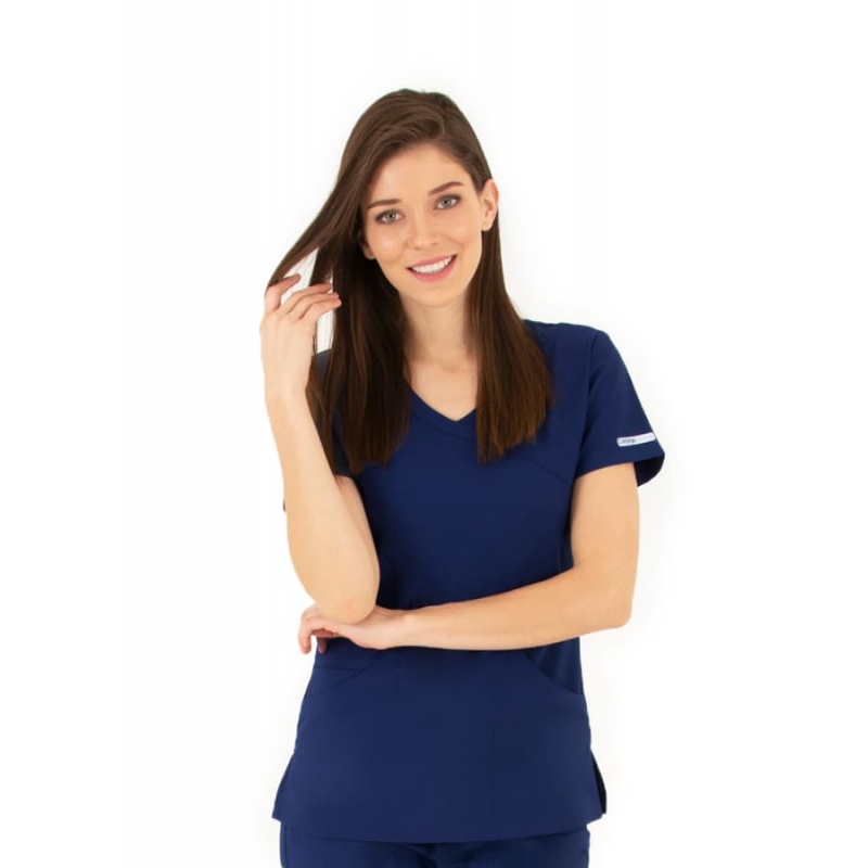Tunique Medicale Femme Life Threads 1512 Bleu Marine