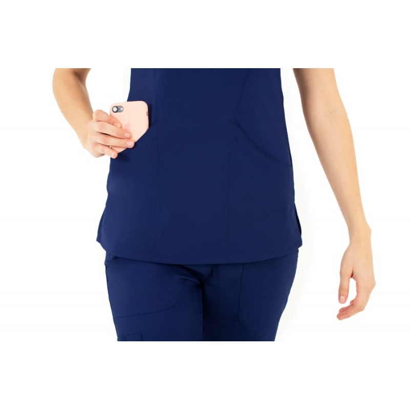 Tunique Medicale Femme Life Threads 1512 Bleu Marine