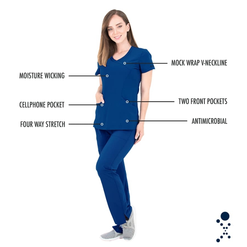Tunique Medicale Femme Life Threads 1512 Bleu Marine