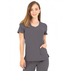 Tunique Medicale Femme Life Threads 1512 Gris Anthracite