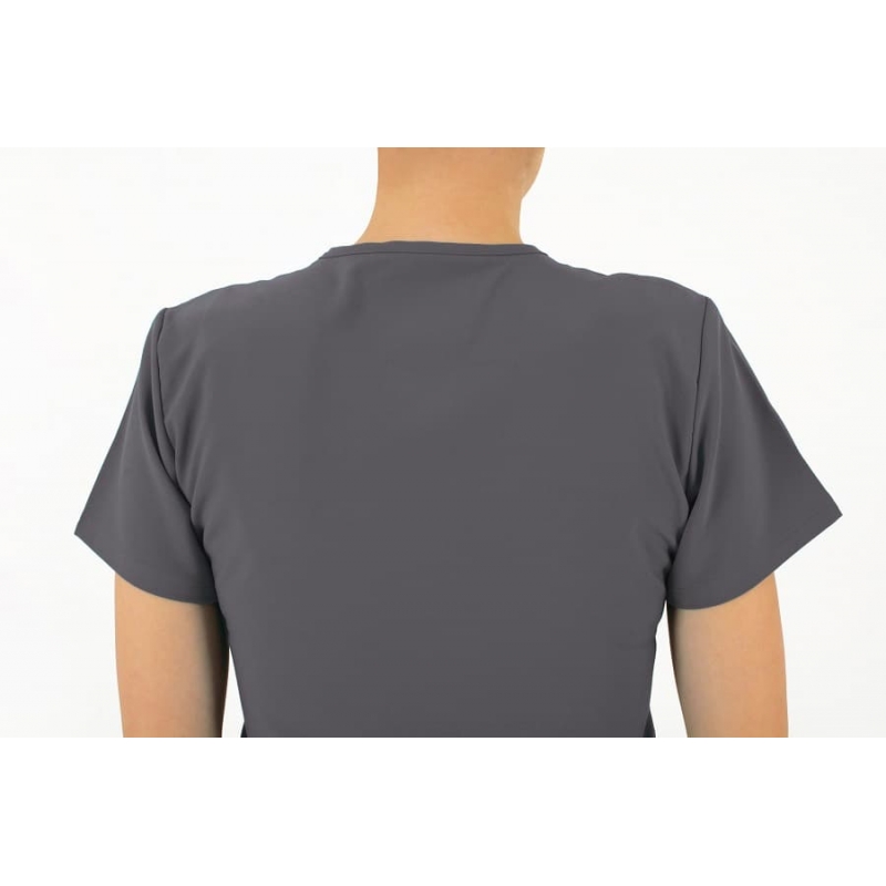 Tunique Medicale Femme Life Threads 1512 Gris Anthracite