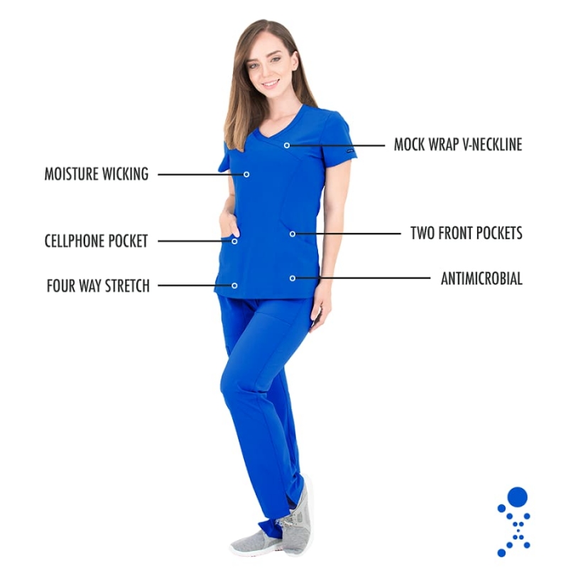 Tunique Medicale Femme Life Threads 1512 Bleu Royal