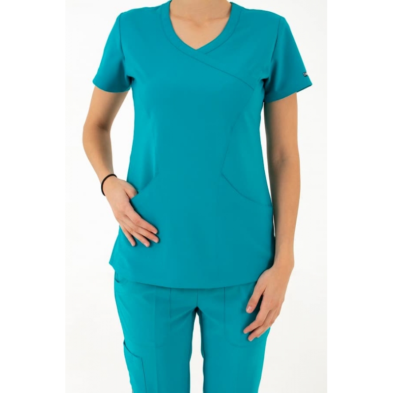Tunique Medicale Femme Life Threads 1512 Bleu Lagon