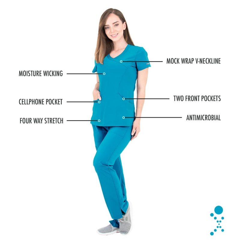 Tunique Medicale Femme Life Threads 1512 Bleu Lagon