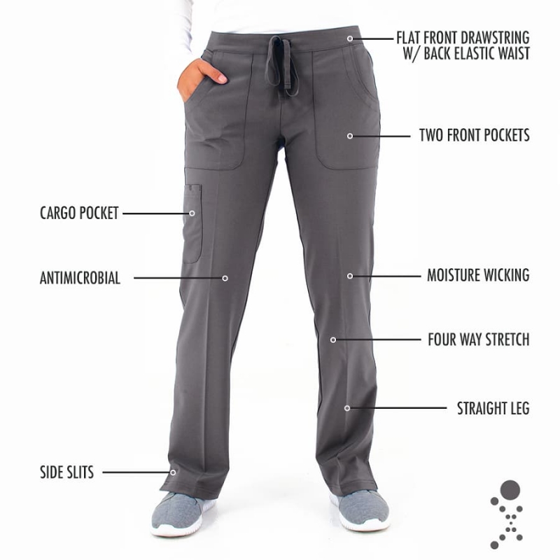 Pantalon Medical Femme Life Threads 1528 Gris Anthracite