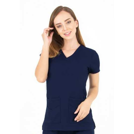 Tunique Medicale Femme Life Threads 1416 Bleu Marine