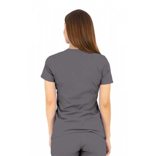 Tunique Medicale Femme Life Threads 1416 Gris Anthracite