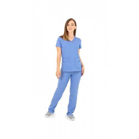 Tunique Medicale Femme Life Threads 1416 Bleu Ciel