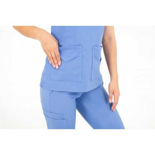 Tunique Medicale Femme Life Threads 1416 Bleu Ciel