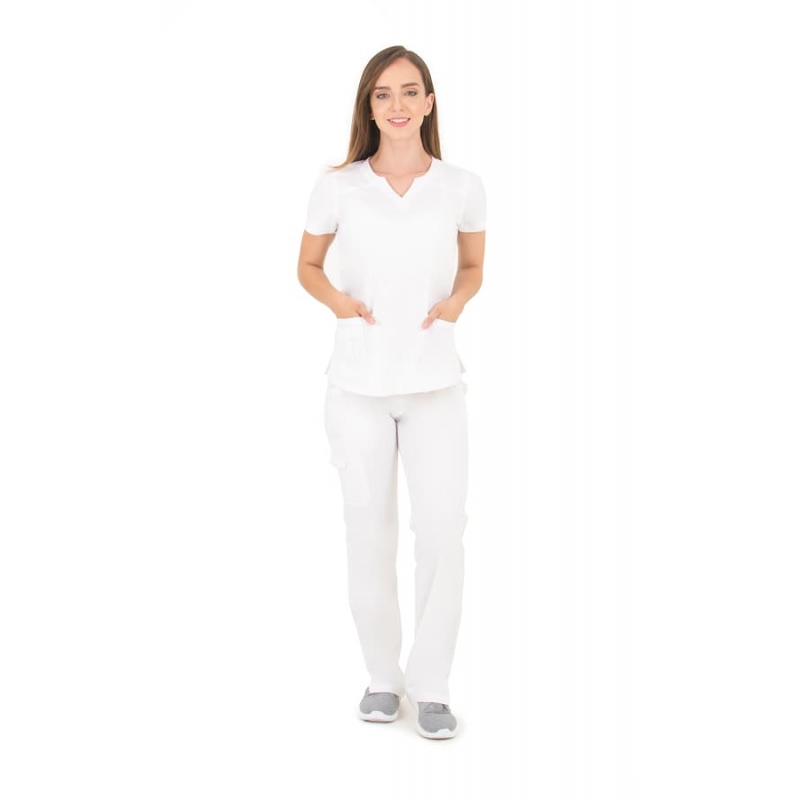 Tunique Medicale Femme Life Threads 1418 Blanc