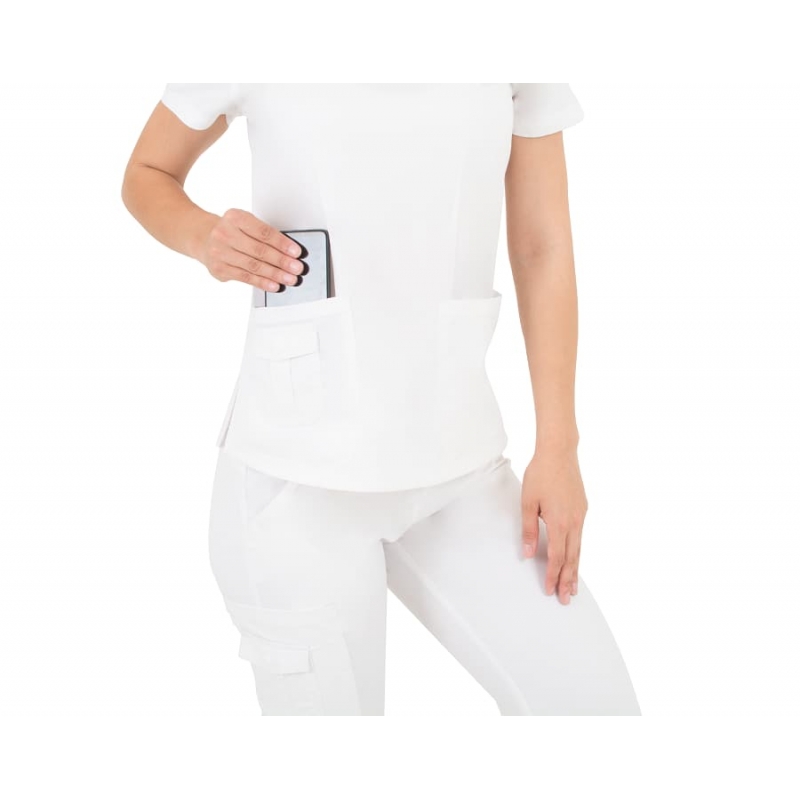 Tunique Medicale Femme Life Threads 1418 Blanc