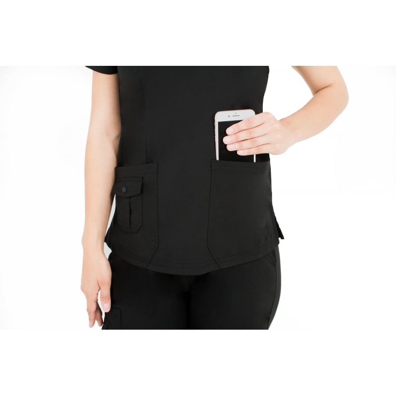 Tunique Medicale Femme Life Threads 1418 Noir