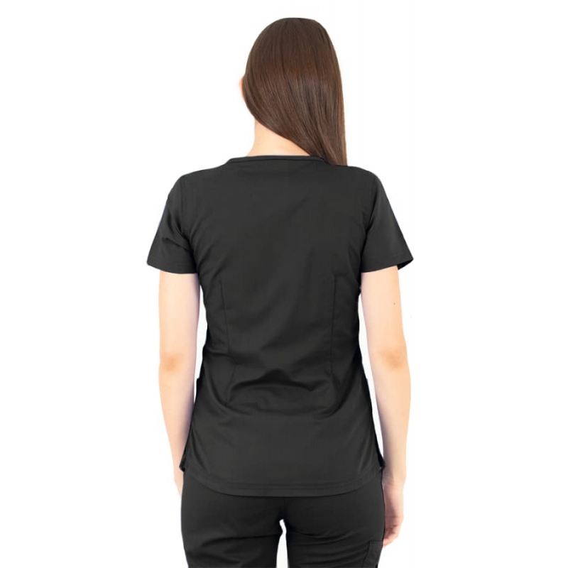 Tunique Medicale Femme Life Threads 1418 Noir