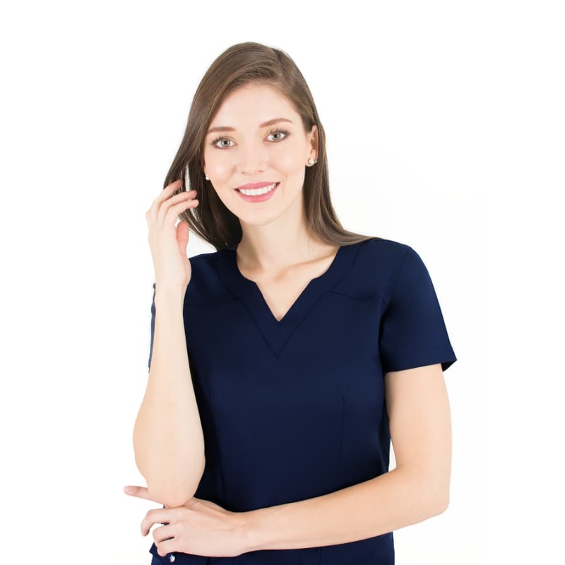 Tunique Medicale Femme Life Threads 1418 Bleu Marine