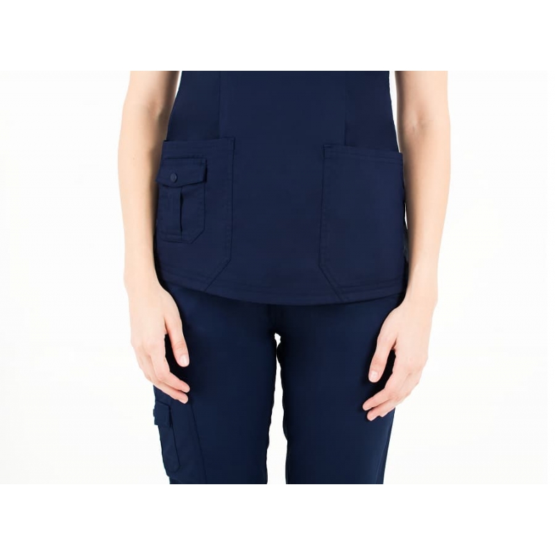 Tunique Medicale Femme Life Threads 1418 Bleu Marine