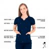 Tunique Medicale Femme Life Threads 1418 Bleu Marine