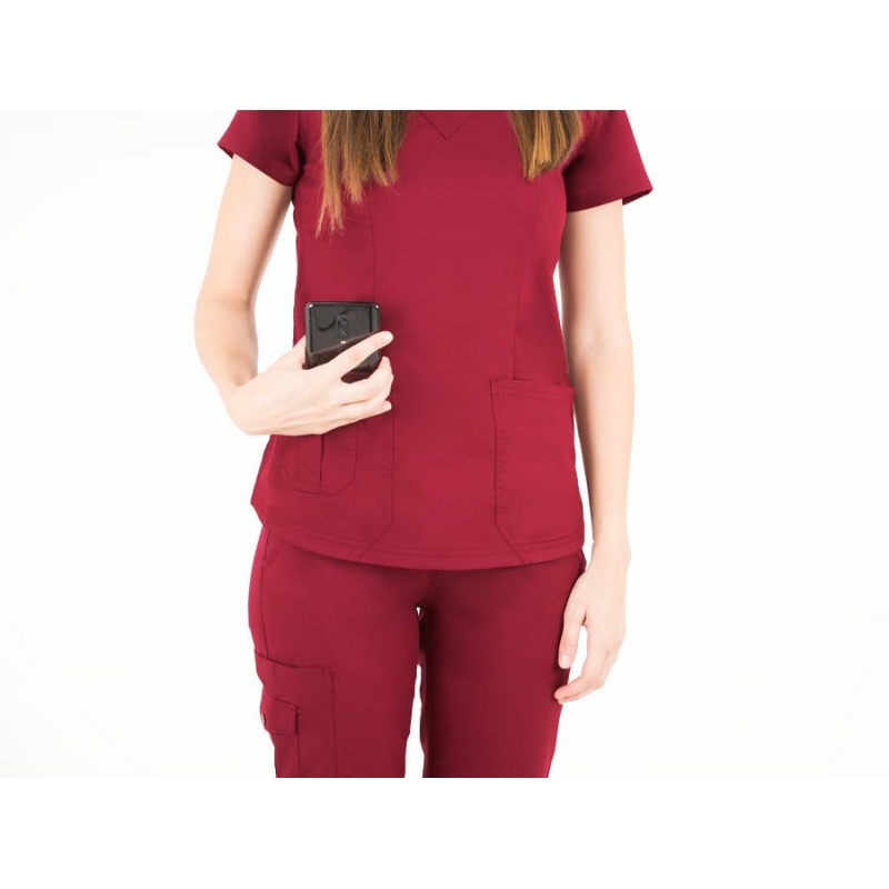Tunique Medicale Femme Life Threads 1418 Bordeaux
