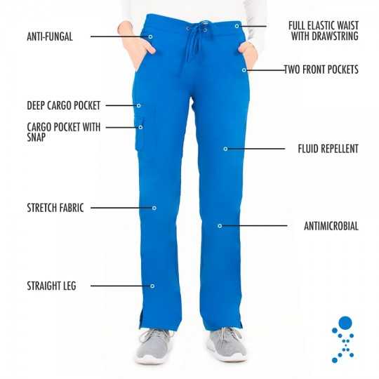 Pantalon Medical Femme Life Threads 1427 Bleu Royal