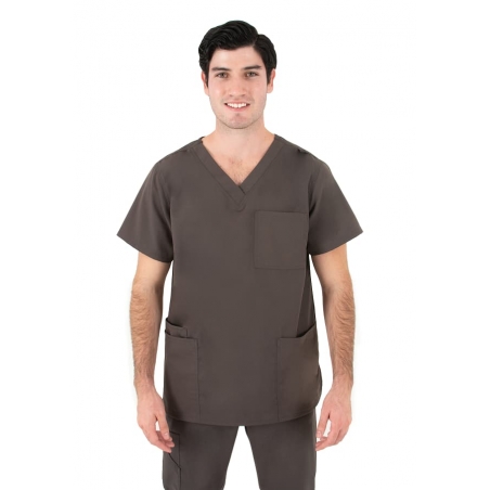 Tunique Medicale Homme Life Threads 2410 Gris Anthracite