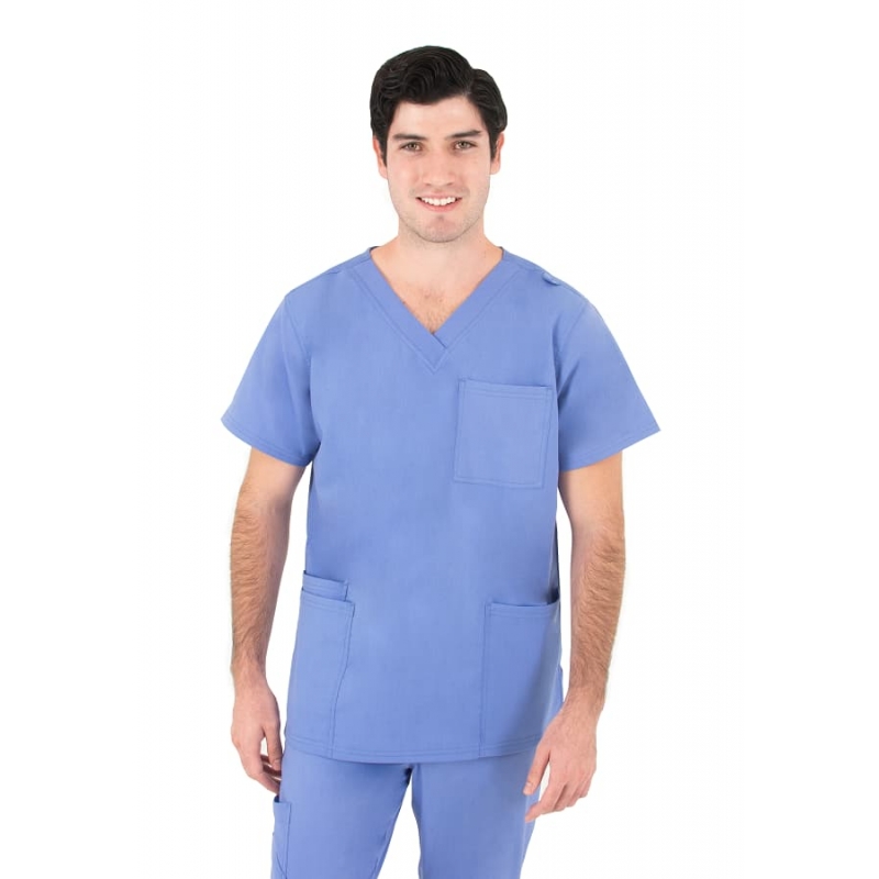 Tunique Medicale Homme Life Threads 2410 Bleu Ciel