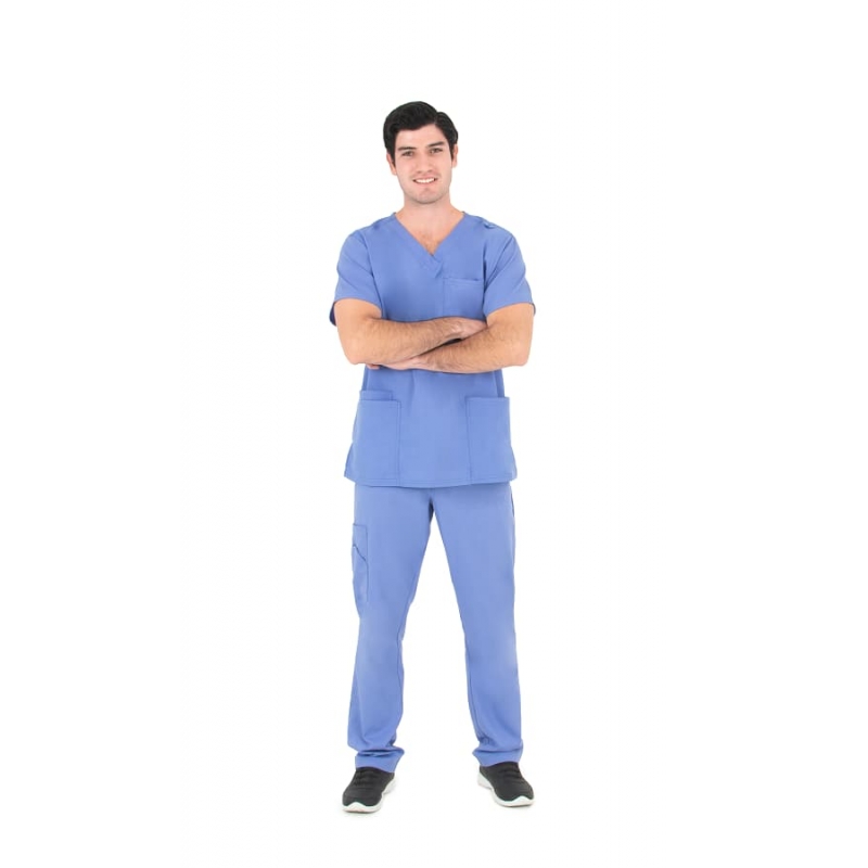Tunique Medicale Homme Life Threads 2410 Bleu Ciel