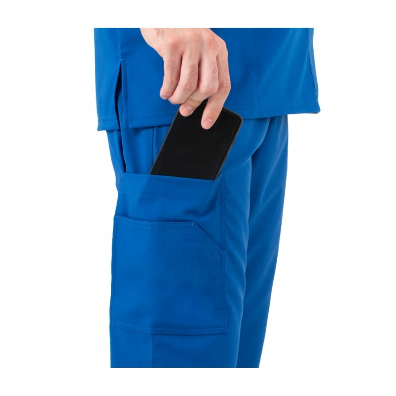 Pantalon Medical Homme Life Threads 2420 Bleu Royal