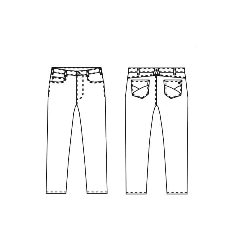Pantalon Médical Slim Homme 1756 Blanc