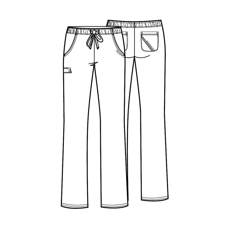 Pantalon Medical Femme Cherokee Luxe Bordeaux 1066