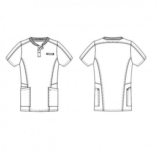 Tunique Medicale Unisexe 1739 Gris Anthracite