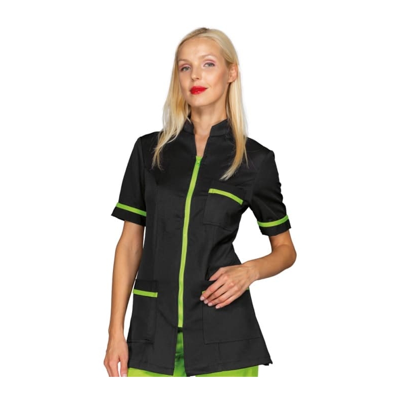 Blouse Femme Florida Noir Vert Pomme
