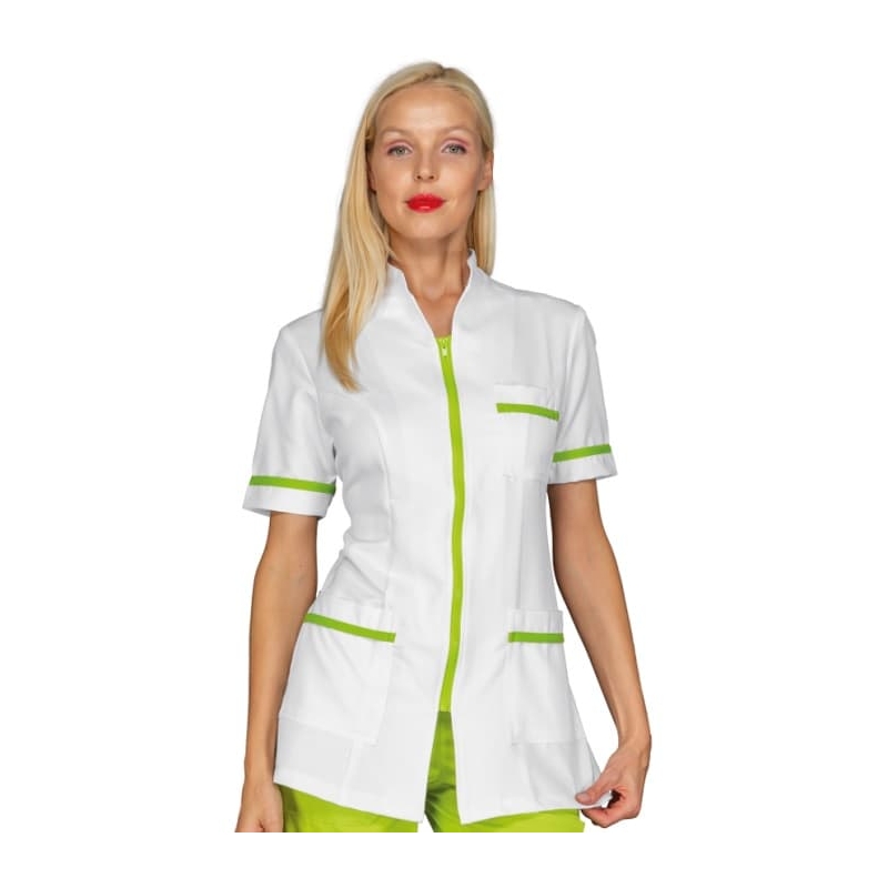Blouse Femme Florida Blanc Vert Pomme