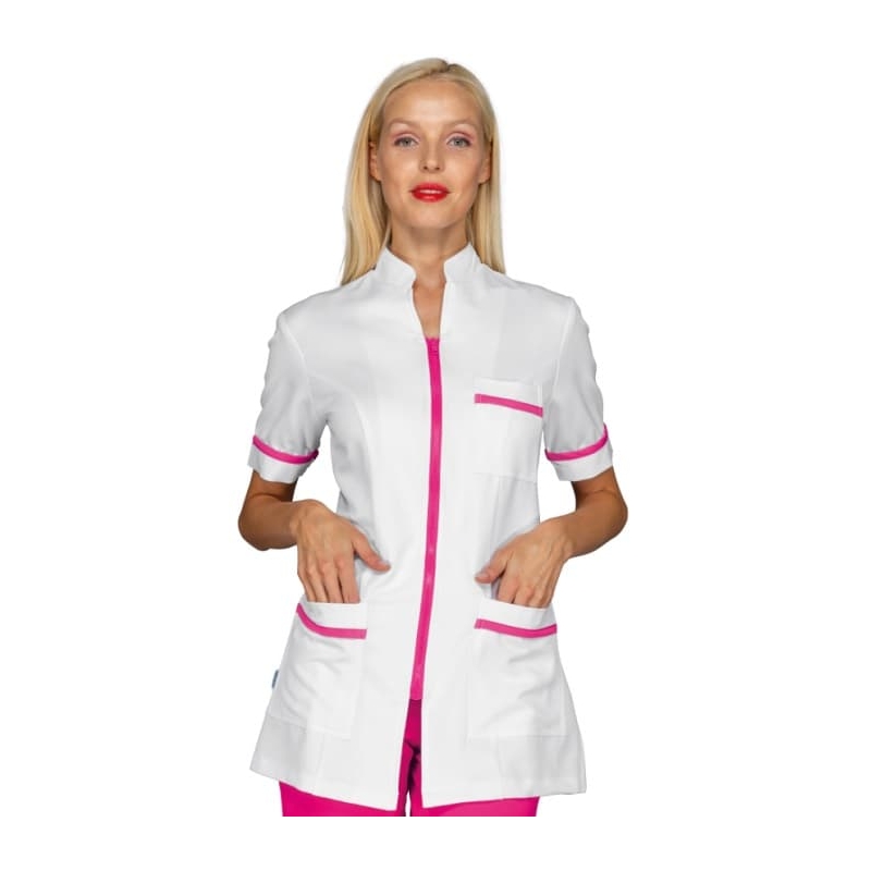 Blouse Femme Florida Blanc Fuschia