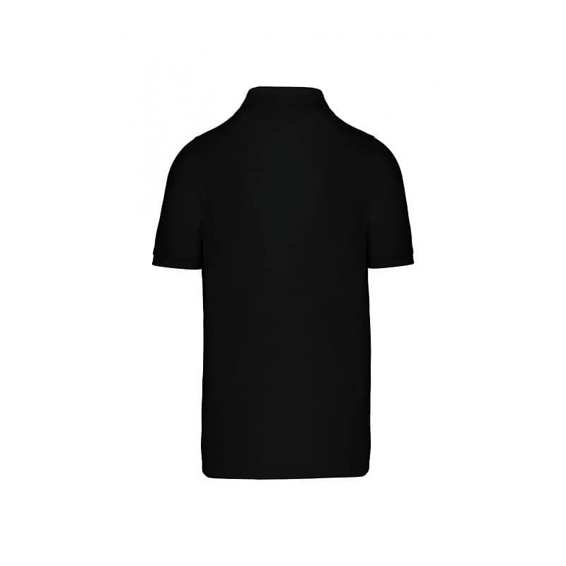 Polo Homme Manches Courtes 100% Coton Noir