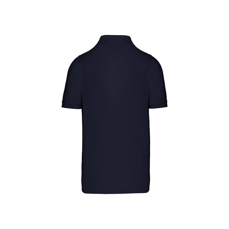 Polo Homme Manches Courtes 100% Coton Bleu Marine