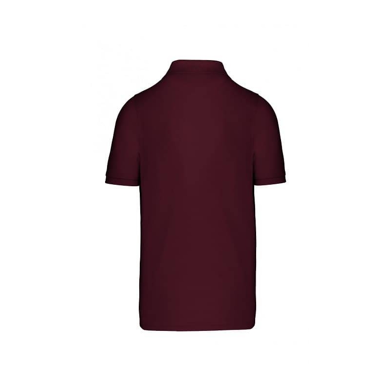 Polo Homme Manches Courtes 100% Coton Bordeaux