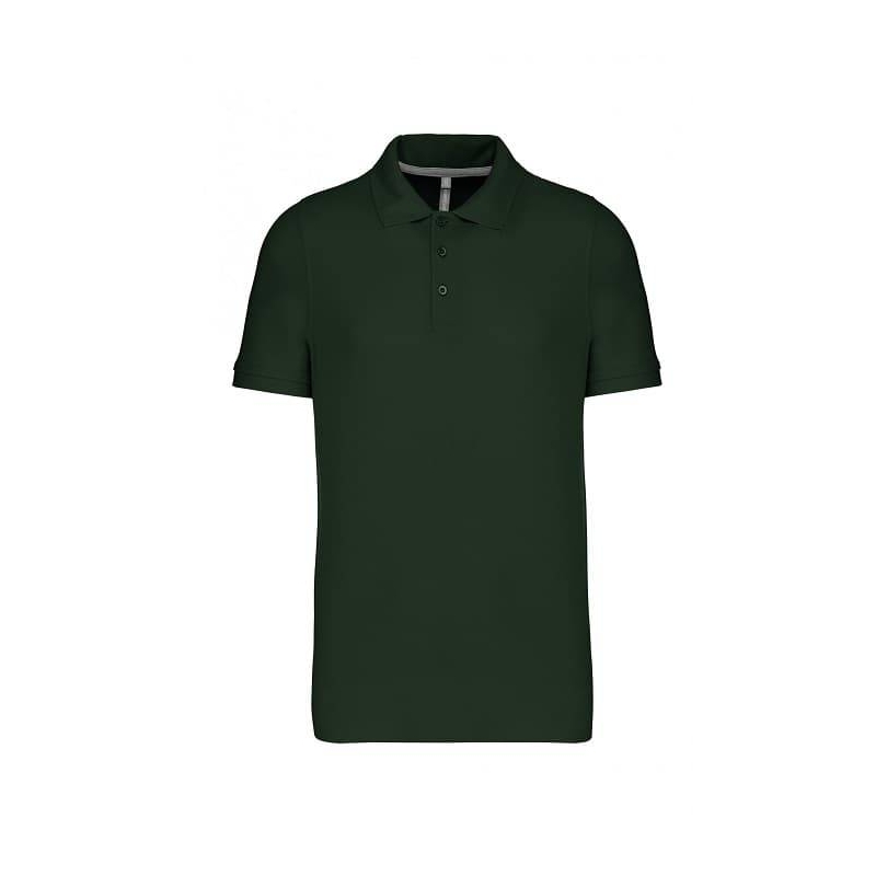 Polo Homme Manches Courtes 100% Coton Vert