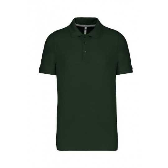 Polo Homme Manches Courtes 100% Coton Vert