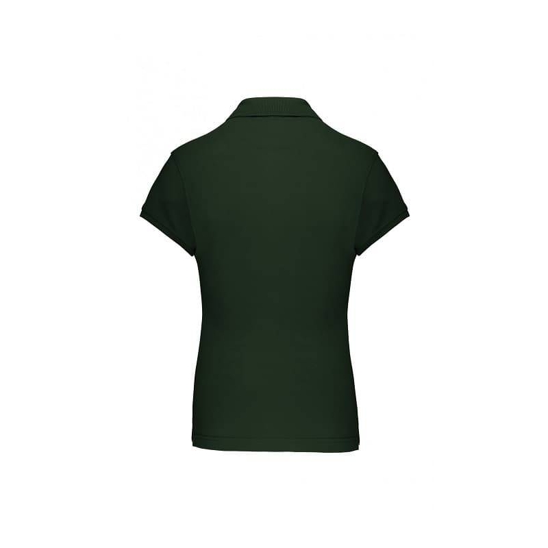 Polo Femme Manches Courtes 100% Coton Vert