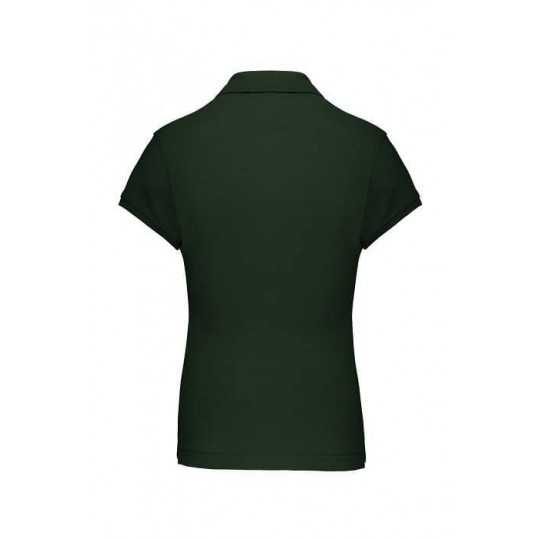 Polo Femme Manches Courtes 100% Coton Vert