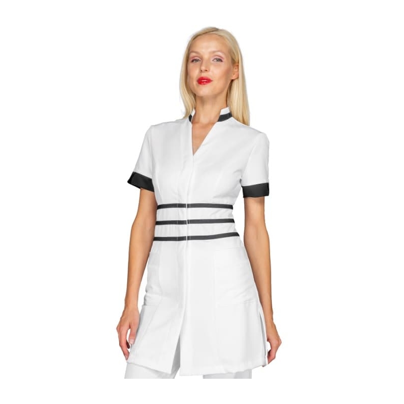 Blouse Medicale Femme Cheyenne Blanc Noir