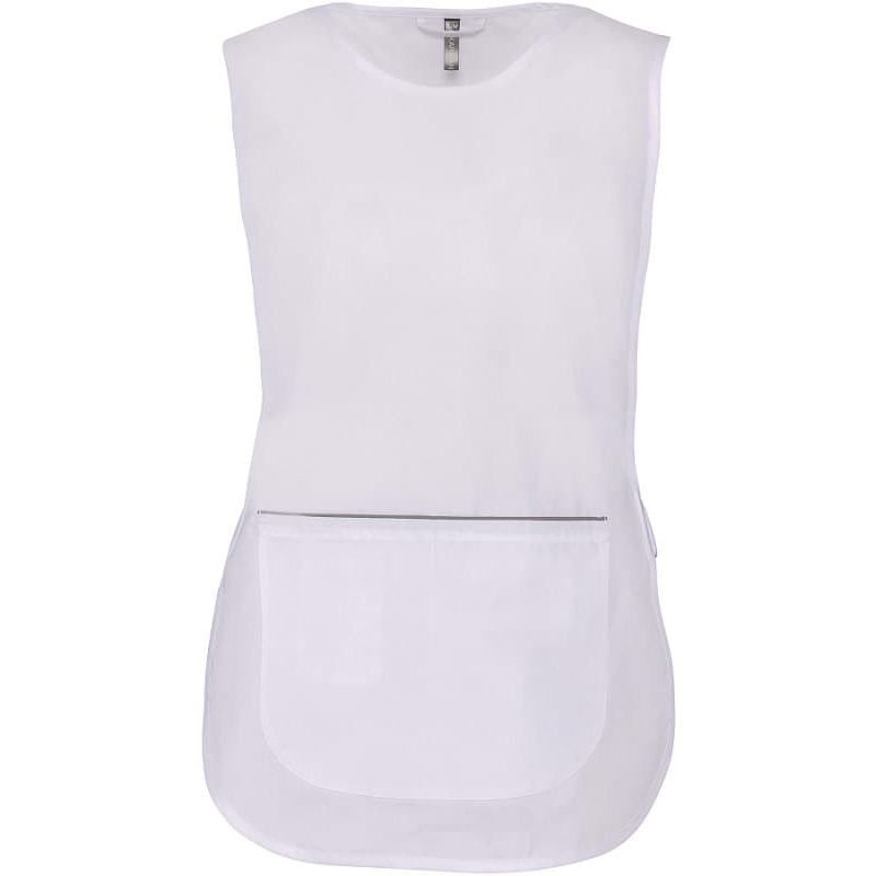 Tablier Chasuble de travail Femme K822 Blanc