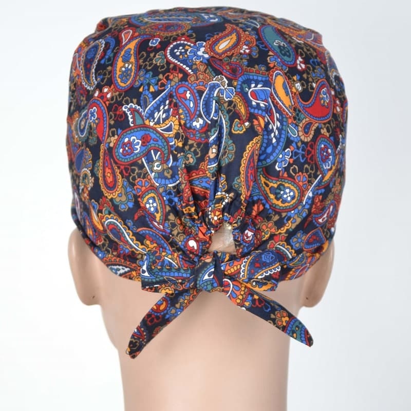 Calot Chirurgical Bleu Marine motif Paisley