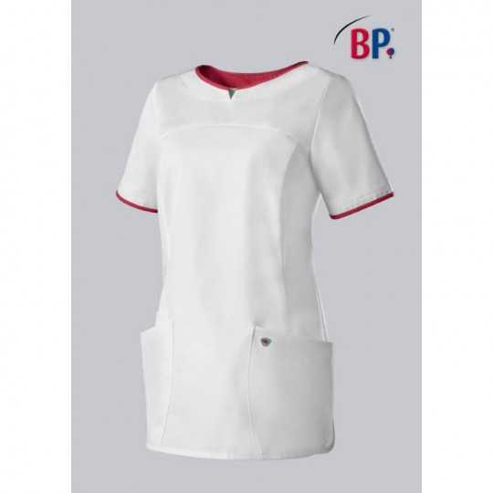 Tunique Medicale Femme 1700 Blanc Cassis