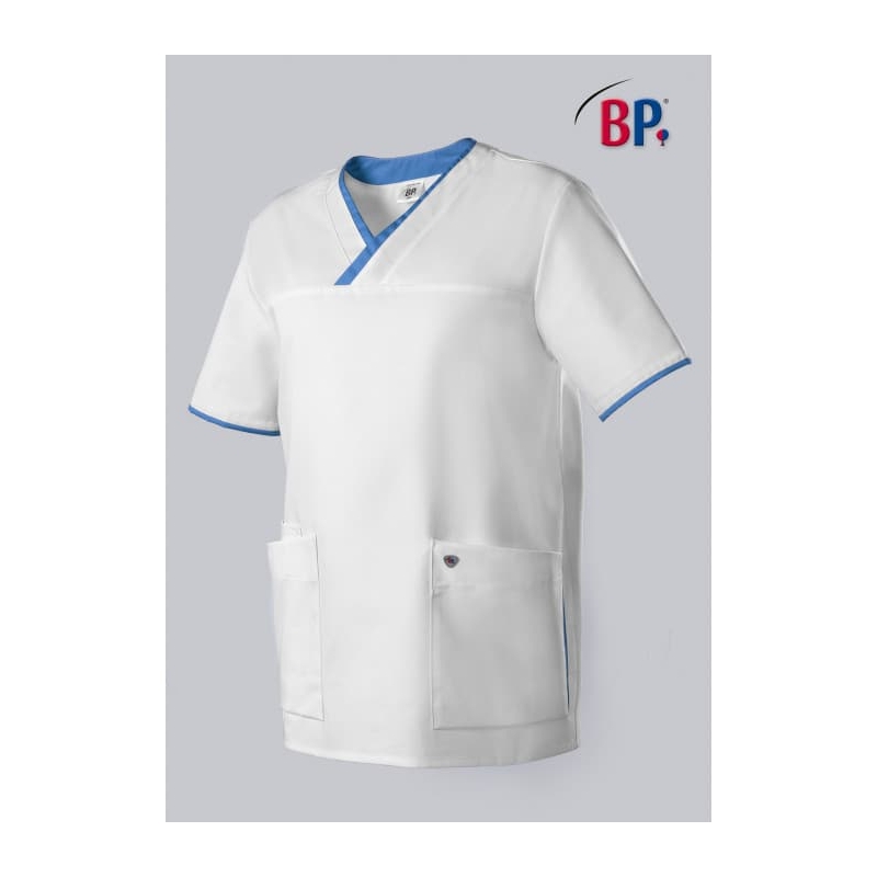 Tunique Medicale Unisexe 1701 Blanc Cassis