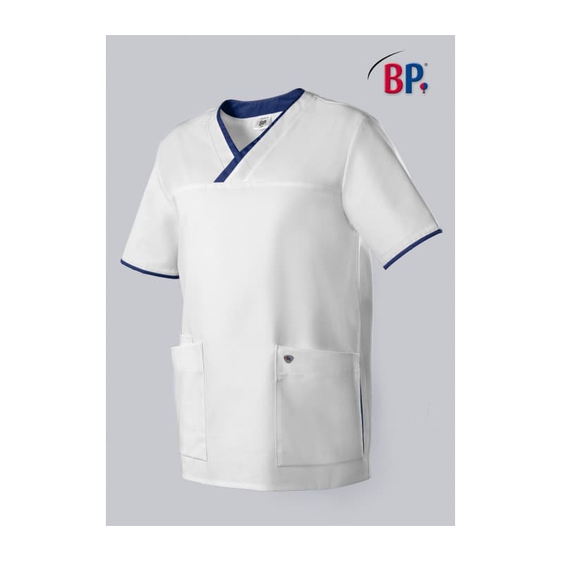 Tunique Medicale Unisexe 1701 Blanc Marine