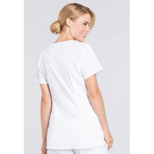 Blouse Medicale Femme Enceinte WW685 Blanc